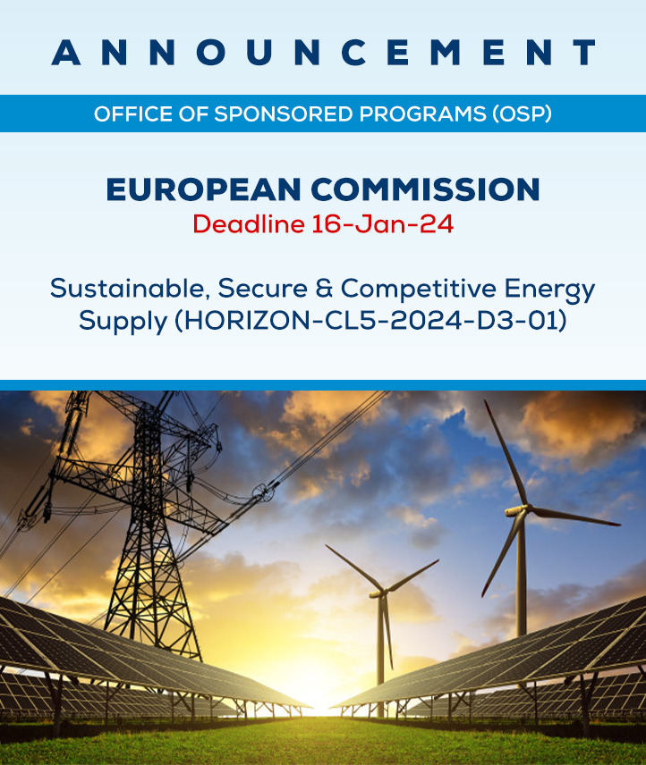 Sustainable, Secure & Competitive Energy Supply (HORIZON-CL5-2024-D3-01)