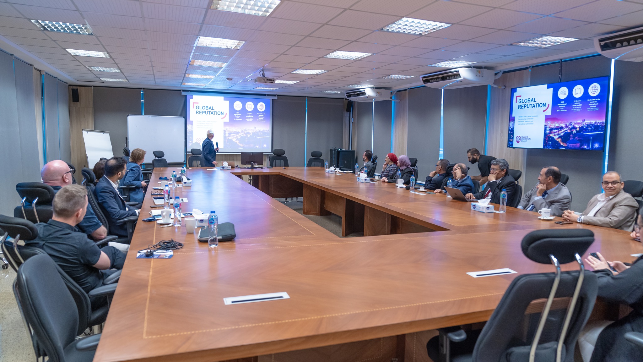 Nile University Hosts Esteemed Guests from Queen's University Belfast for Enlightening Sessions