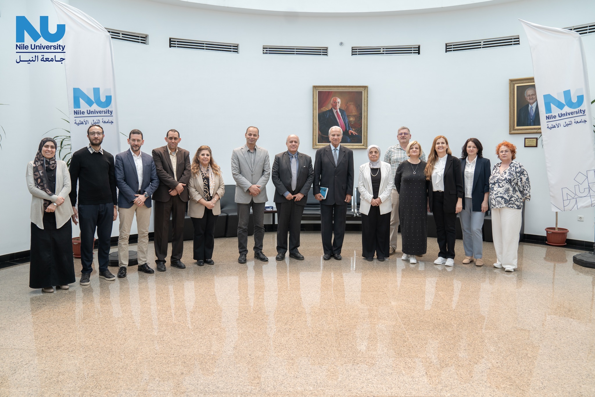 The International Affairs Office was delighted to host a delegation from Oradea University in Romania at Nile University