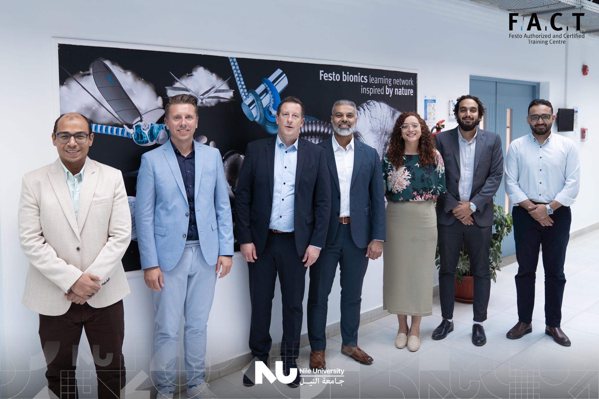 FACT Center at Nile University has successfully completed its 3rd FESTO international audit