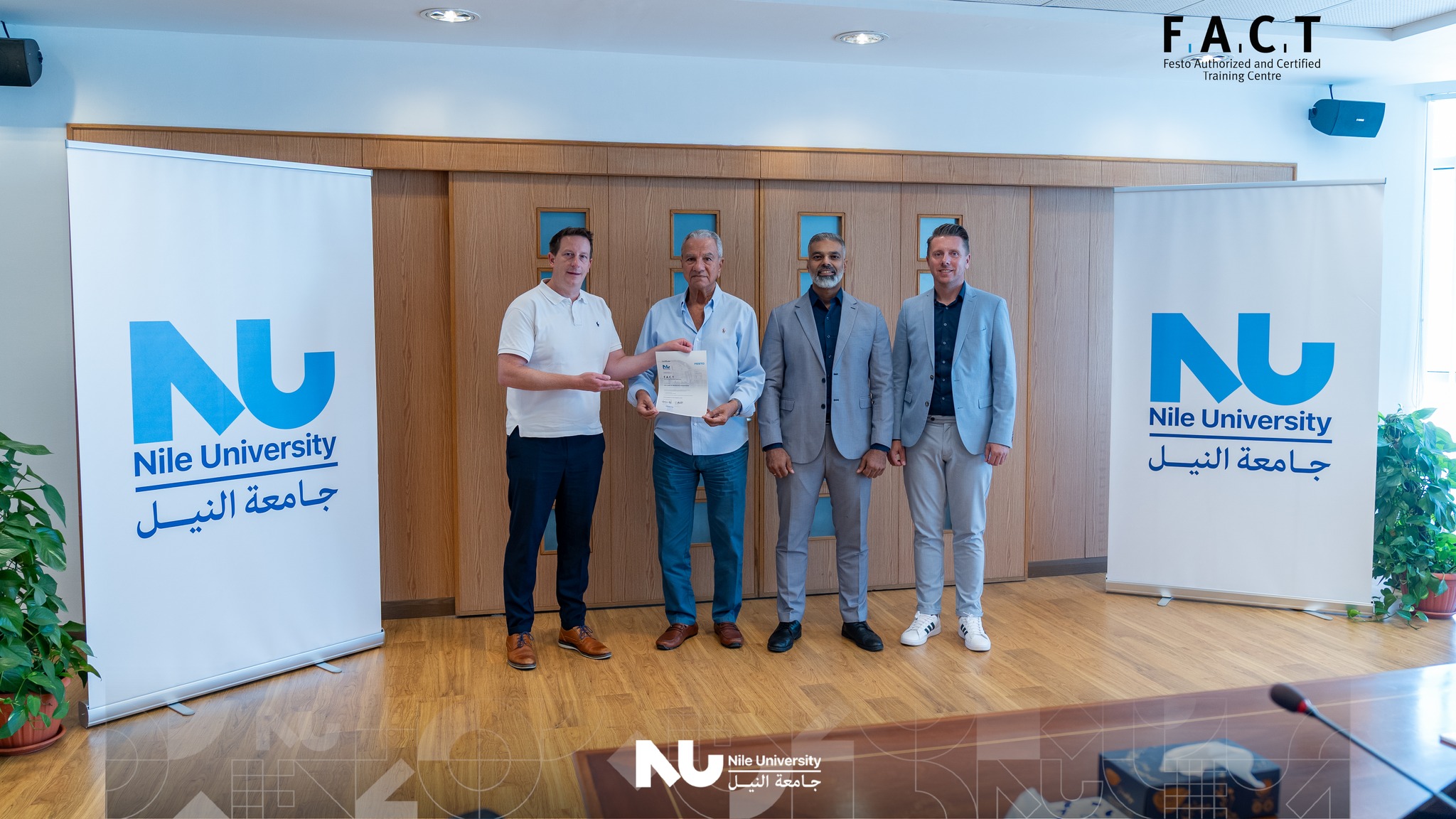 FACT Center at Nile University has successfully completed its 3rd FESTO international audit