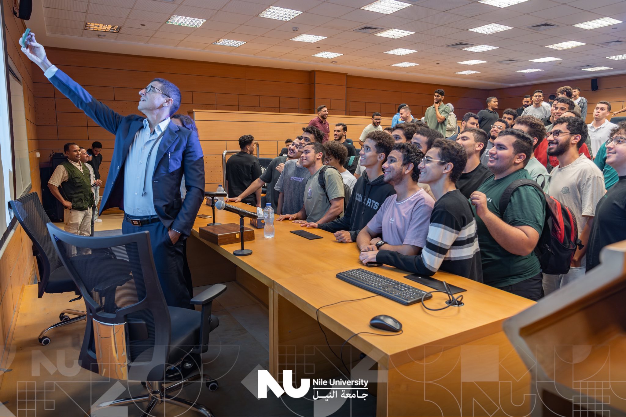 At Nile University, we were honored to welcome Egyptian entrepreneur Mohamed Aboulnaga Nagaty