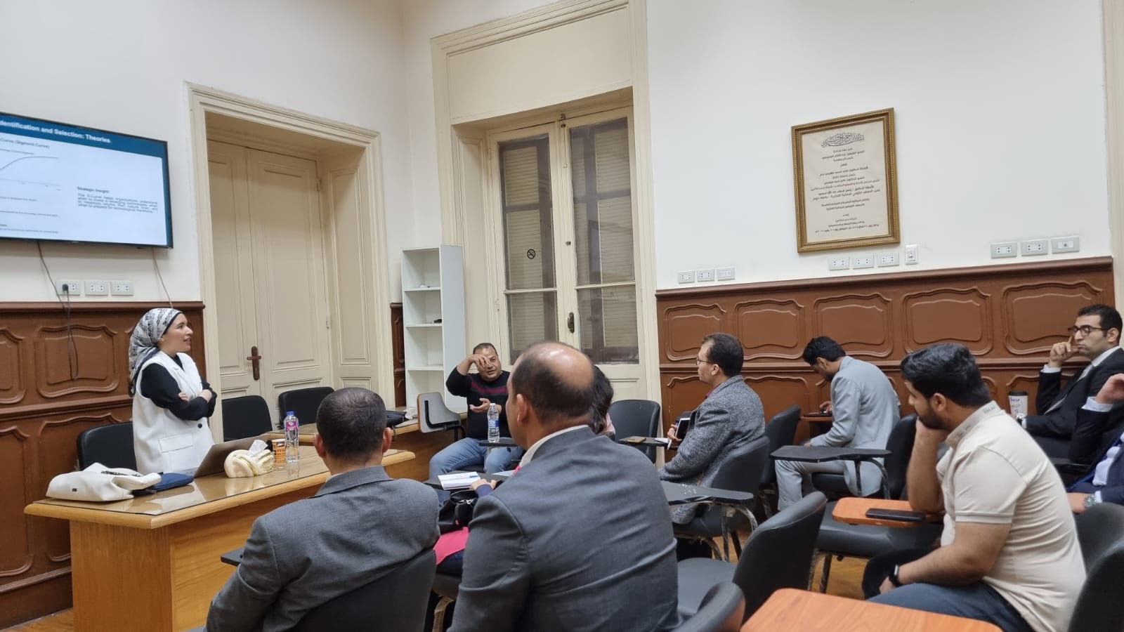 Nile University’s Dr. Heba Kaoud,  Assistant Professor at The Graduate School of Management of Technology  and Director of Intellectual Property and Technology Transfer Office ( IPTTO), was invited to  give a session on "Strategic Management of Technology and Intellectual  Property Protection" at the Cultural Season of the National Institute of  Intellectual Property (NIIP) at Helwan University! 