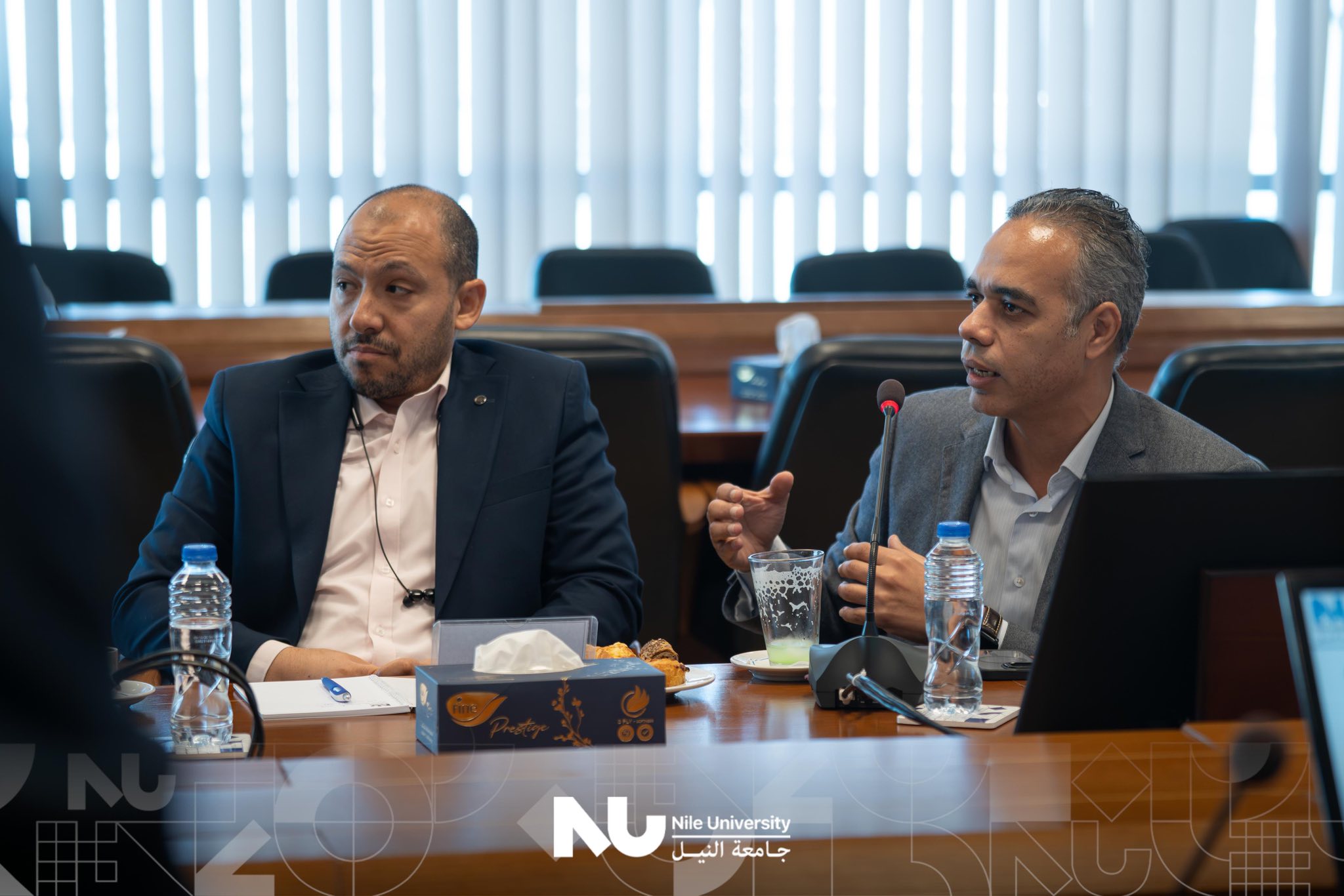 Nile University hosted H.E. Dr. Ahmed Kouchouk, Minister of Finance, in an extended dialogue session with NU students as part of the “Nile Salon” series