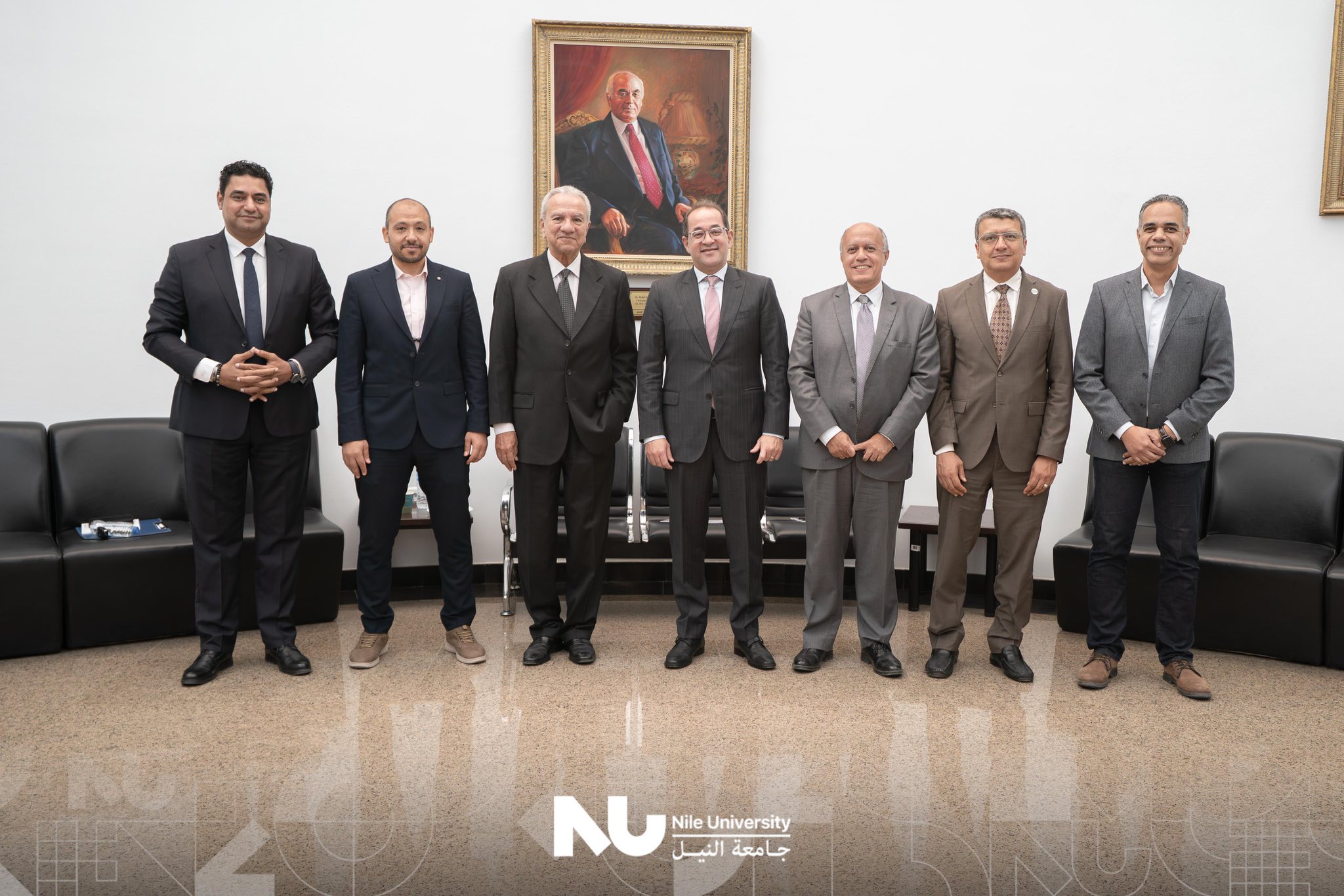 Nile University hosted H.E. Dr. Ahmed Kouchouk, Minister of Finance, in an extended dialogue session with NU students as part of the “Nile Salon” series