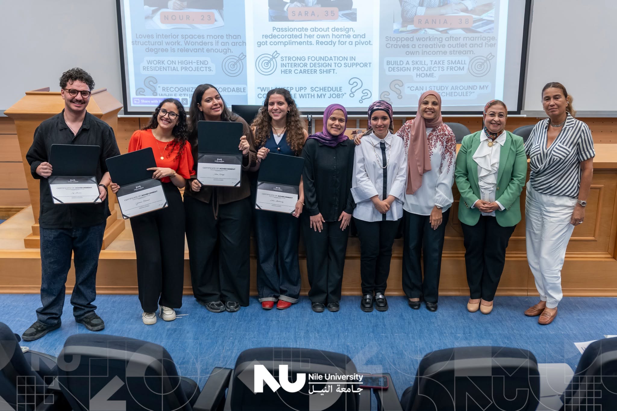 The Business School at Nile University is proud to celebrate a successful collaboration with Mona Hussein Design House