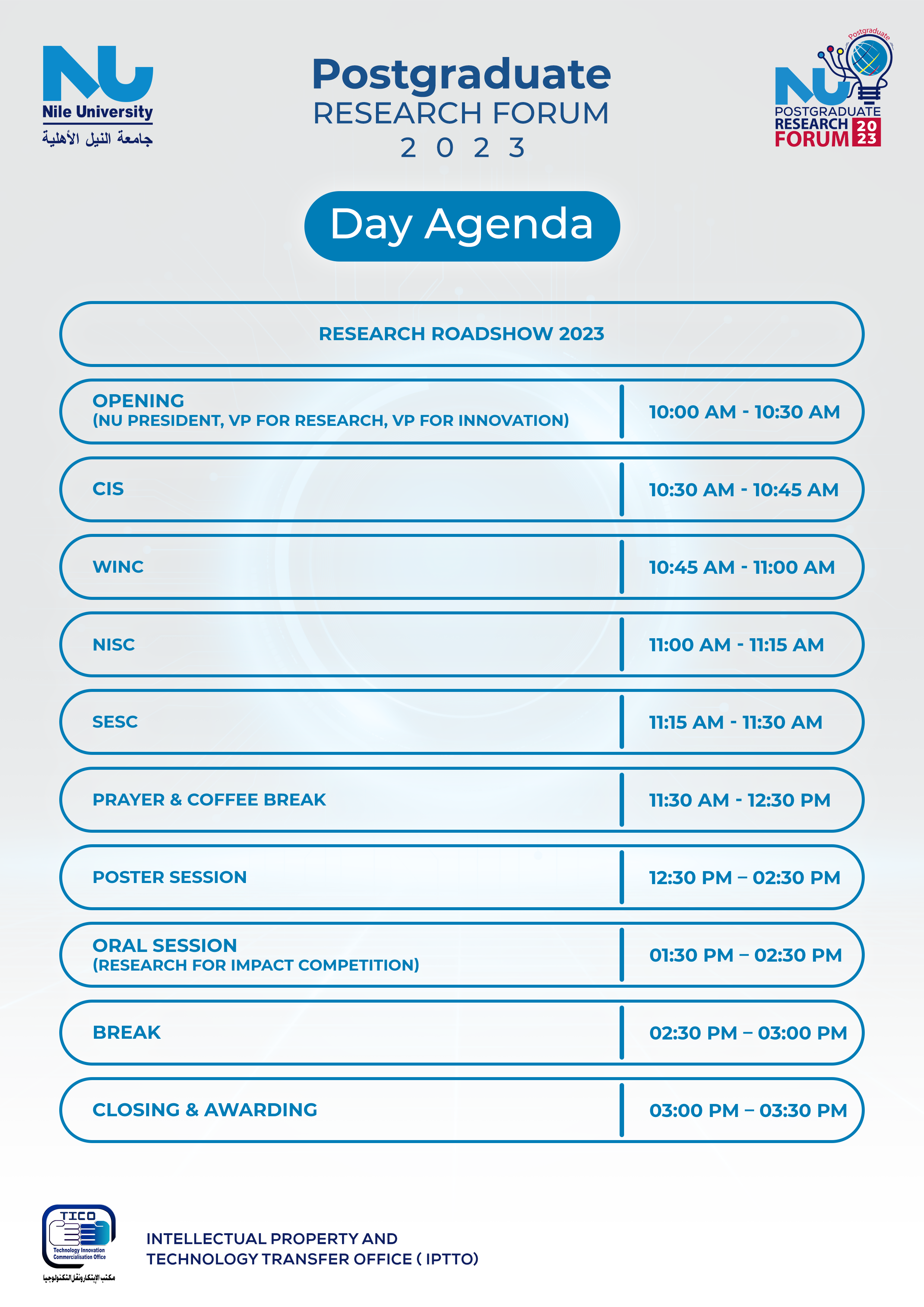 PGRF Agenda